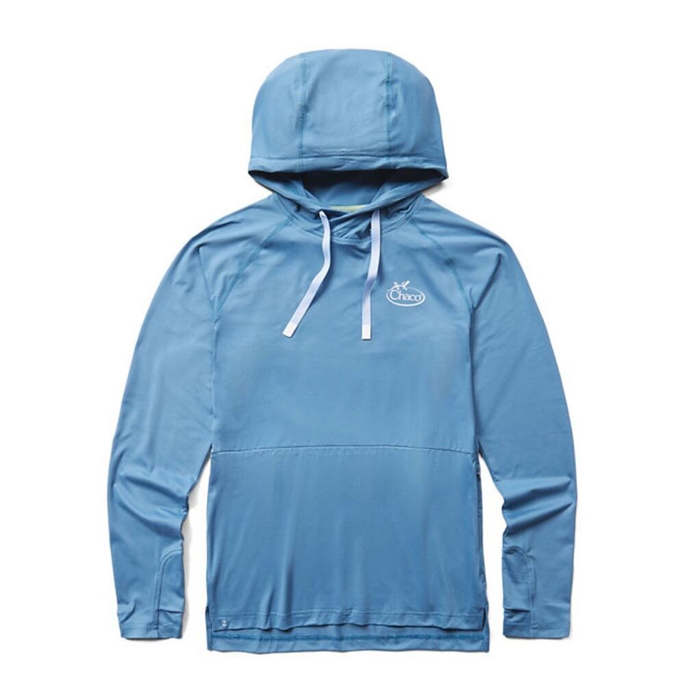 CHACO Women's Sun Cover Hoody Elemental Blue Lightweight Outdoor Size XL